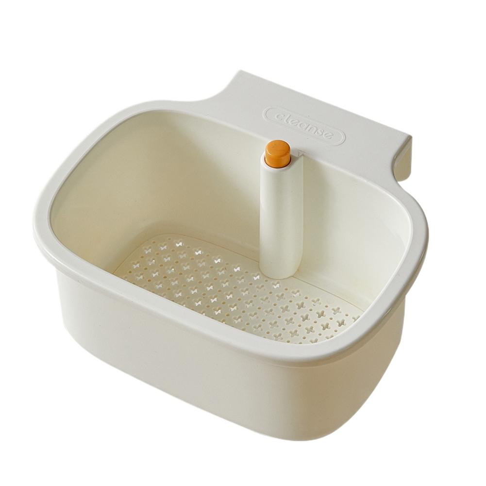 Kitchen Sink Strainer Basket Food Waste Catcher Collapsible Drain Rack with Handle for Washing Vegetables Dishes Fruits Draining