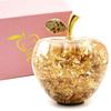 Gold Apple Ornament with Gold Perfect for Respect for the Aged and Auspicious Gift for Men and Feng Shui Charm for Good Leaf, Birthdays,