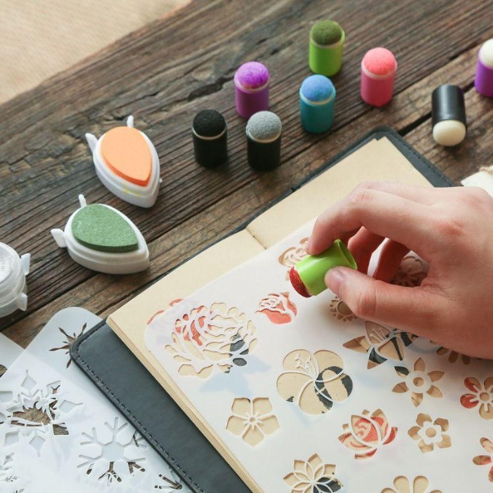 5PCS DIY Finger Painting Sponge Craft Painting Finger Cot Professional Dauber Sponge  Journal