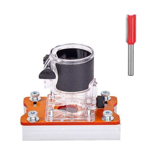 Деревообрабатывающий фрезер с базой 65 мм внутренний диаметр алюминиевый сплав 2 в 1 деревообрабатывающий ручной фрезер база для пазования криволинейной резки