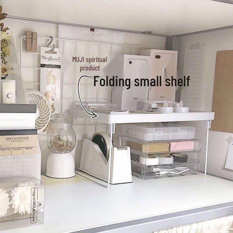 Складная настольная полка-органайзер в скандинавском стиле для офиса и общежития