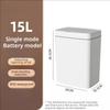 1PC Smart Bathroom Trash Can Automatic Bagging Electronic Trash Can White Touchless Narrow Smart Sensor Garbage Bin Smart Home 15L