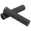 ZTTO Mountain Bike Handlebar Single Locking Grips Bicycle Shock Absorbing Rubber GripsBlack