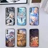 Аниме F-Frieren Милый чехол для телефона Samsung Galaxy A73,A72,A71,A70,A53,A52,A51,Другие Мягкий черный чехол