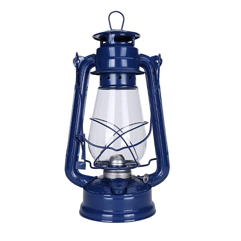 Vintage Iron Hurricane Lantern: Outdoor Kerosene Lamp & Decorative Light for Camping