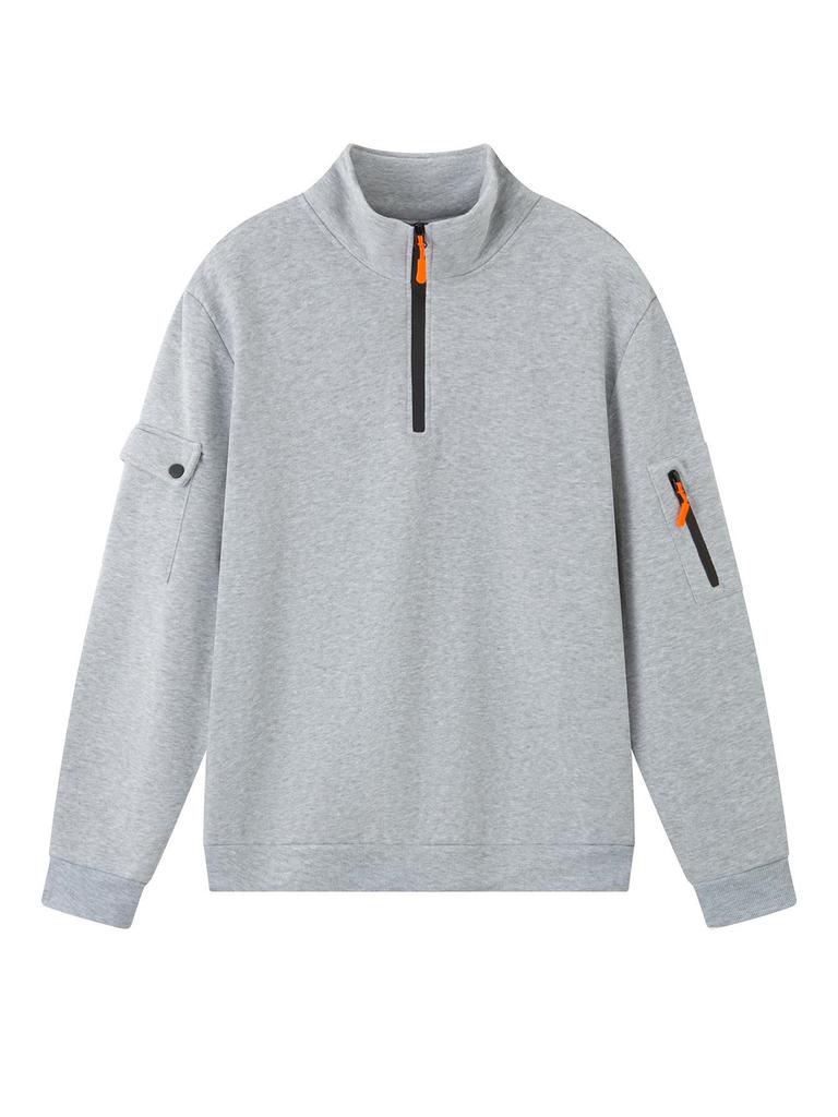 Мужская спортивная толстовка с воротником-стойкой Весна-Осень 2025 - Повседневный топ