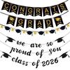 Graduation Season Party Decoration Banner Congrats Grad School Reunion Arrangement La Flower