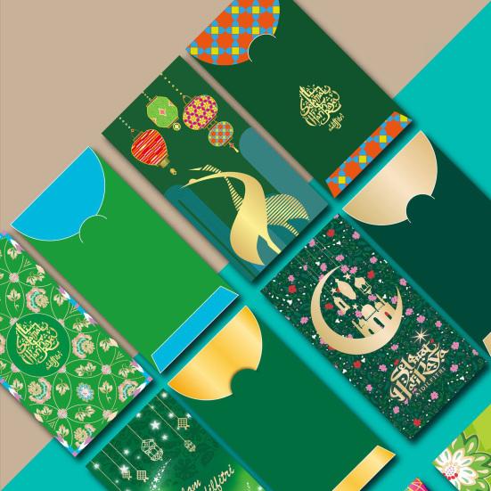 6 шт. Красный конверт Креативный декоративный Зеленый Праздник Весны Конверт для счастливых денег Свадебные аксессуары