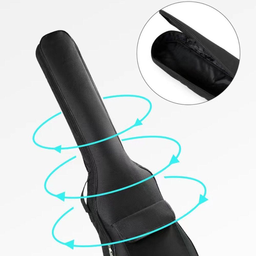 Чехол для бас-гитары из ткани Оксфорд с двумя плечевыми ремнями для электрогитары, сумка для бас-гитары