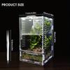 Acrylic Jumping Spider Enclosure Buckle Lock Escape Proof Reptile Feeding Tank Ventilated Transparent Spider House