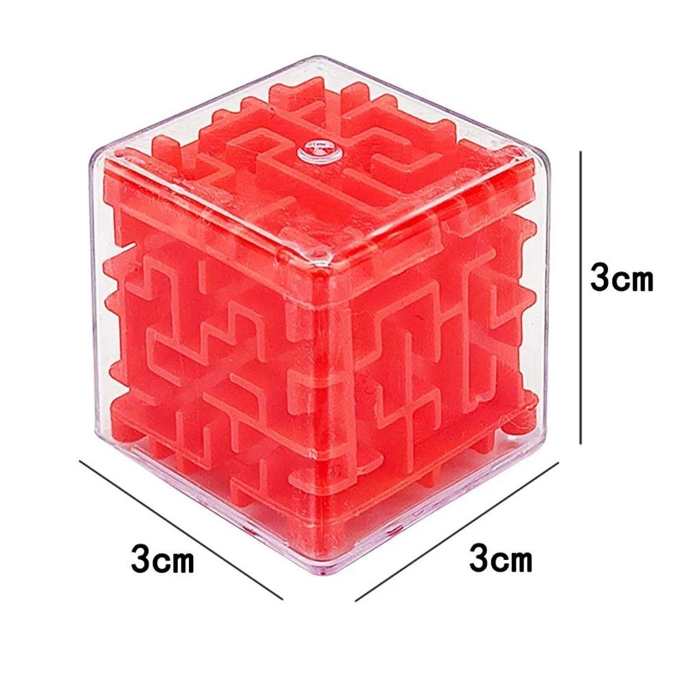 Puzzle Toy 3D Maze Keychain Six-sided Rolling Ball keychain Maze Toys Keyring  Pinata Fillers