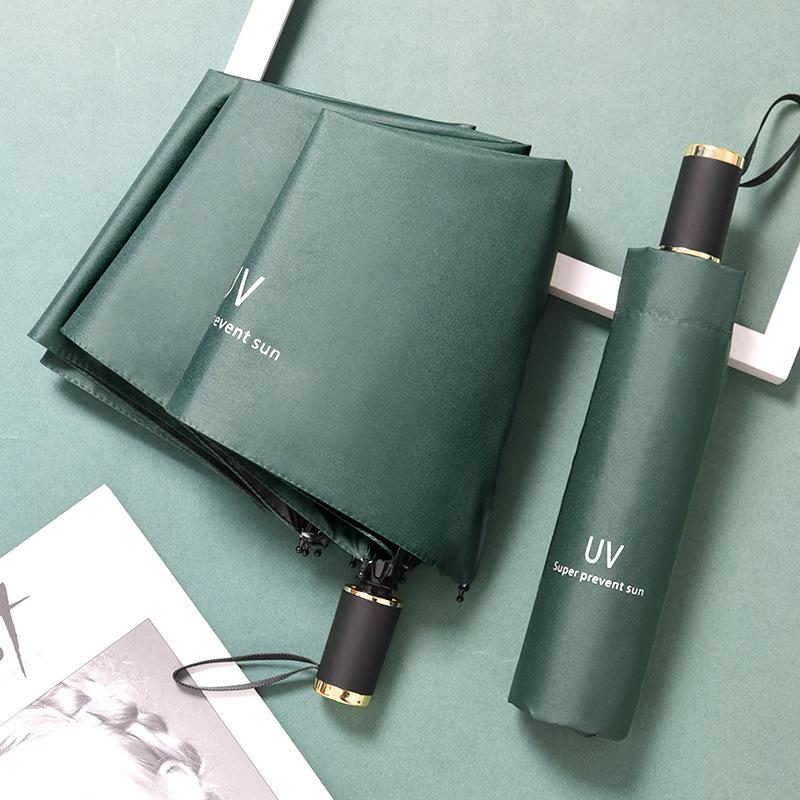 Складной зонт с защитой от УФ-лучей и логотипом на заказ для дождя или солнца