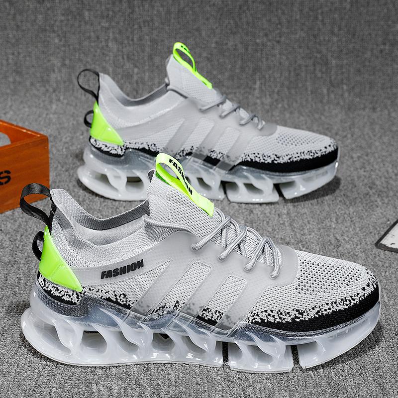 Chunky Sneaker Plus Size 45 46 Men Blade Sole Running Shoes Fashion Casual Mesh Breathable Height Increased Platform Sport Shoes