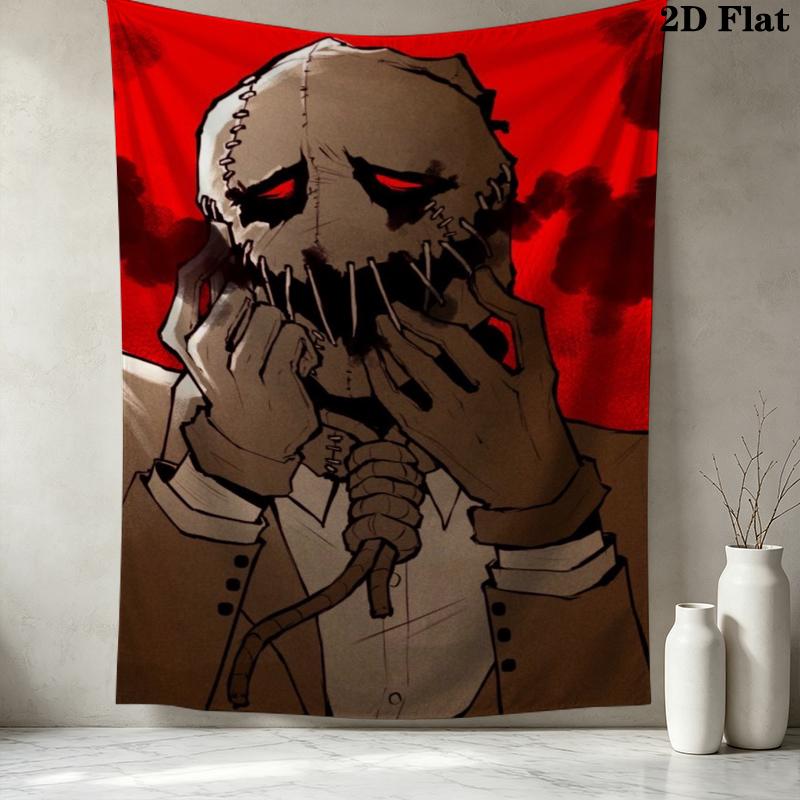 Стенной гобелен Dead Daylight Эстетичное настенное панно Печатная ткань Одеяло Декоративные гобелены для спальни гостиной Домашний декор