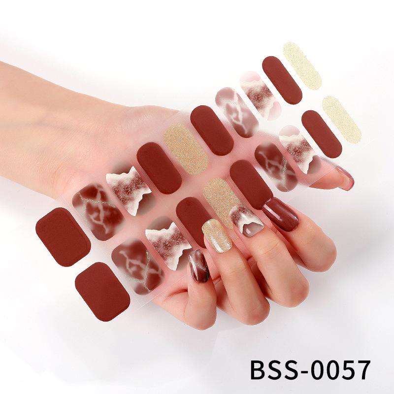 Gel Manicure Stickers Semi-cured Gel Nail Stickers Nail Polish Glue Manicure Stickers