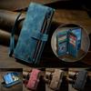 Чехлы для телефона Samsung Galaxy S26 Ultra со шнурком CASEME C30 на молнии с держателем для нескольких карт Обложка из ПУ кожи