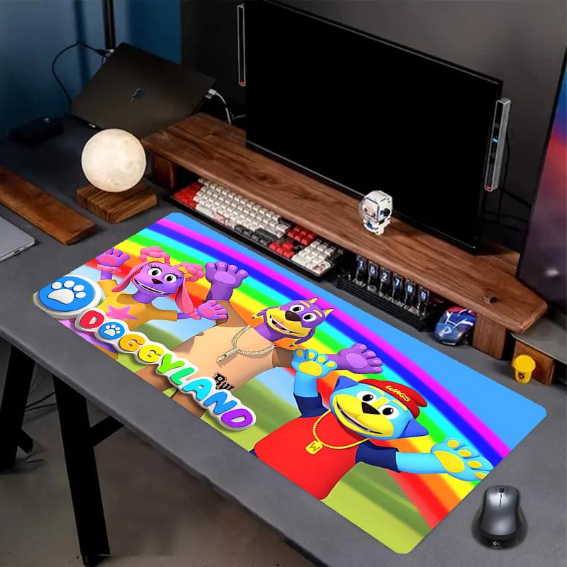 Doggyland Theme Mouse Pad, Non Slip Rubber Base, Multifunctional Office & Home Decor, Perfect for Workspace Personalization.