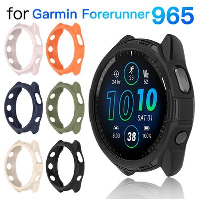 Силиконовый чехол для Garmin Forerunner 965 Гибкий мягкий защитный бампер для Garmin 965 Чехол-протектор Аксессуары
