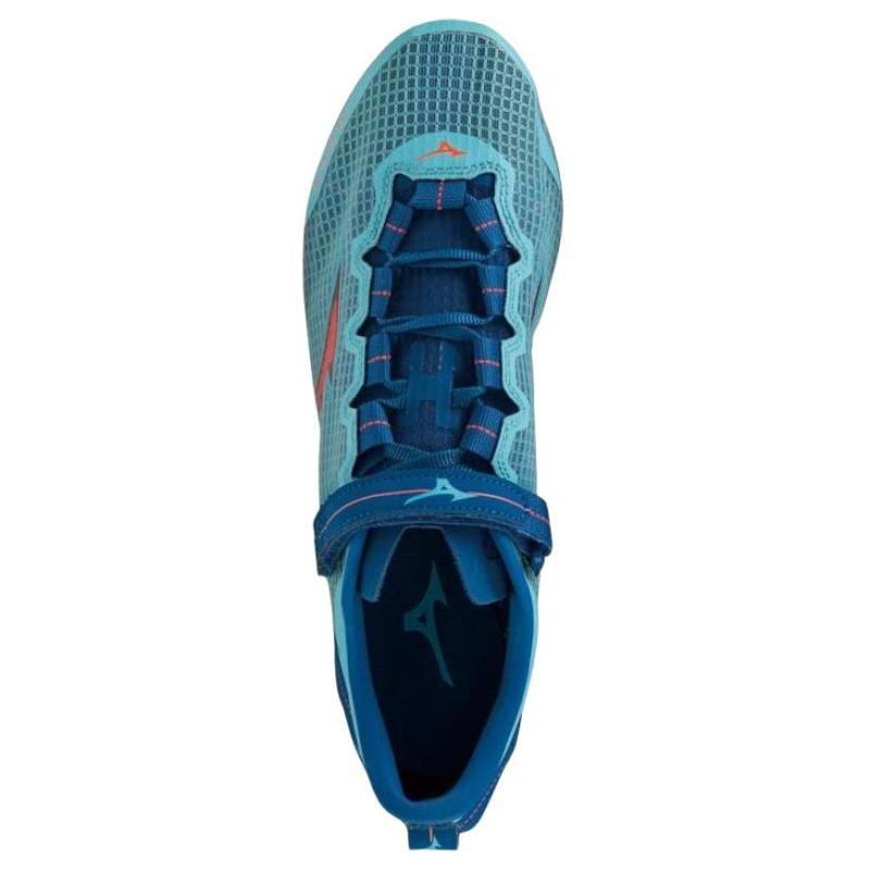 Mizuno Нескользящие Износостойкие Низкие Резиновые Кроссовки для Бега на Длинные Дистанции Унисекс Синие Кроссовки U1GA230201
