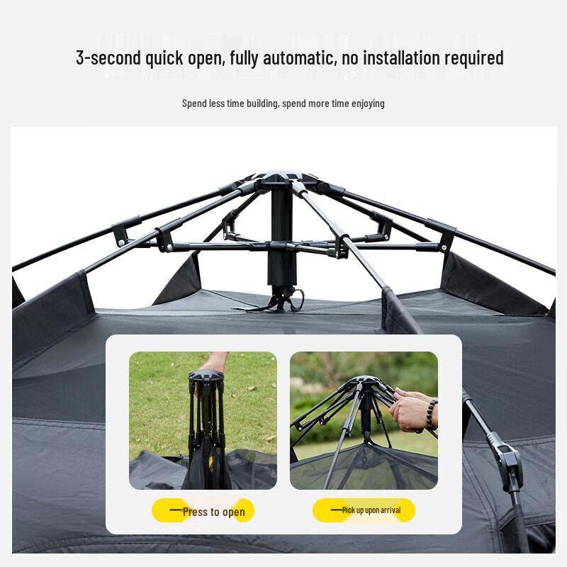 Automatic 2-in-1 Blackout Camping Tarp Tent