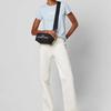 Marc Jacobs Adjustable Detachable Shoulder Strap Canvas Crossbody Bag Women bags Black M0017040-001