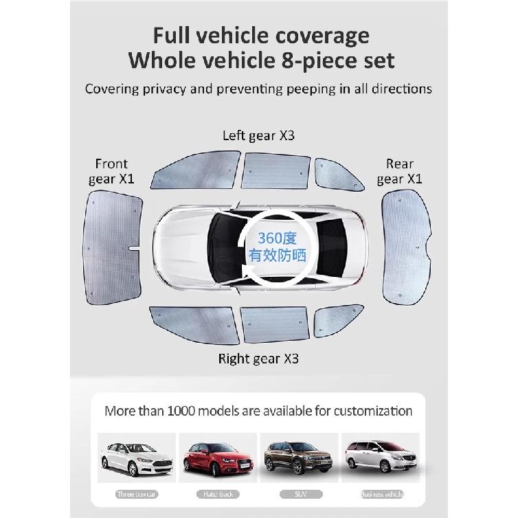 Солнцезащитные шторки для Volkswagen VW Tiguan L R-Line 2017~2024 Боковые шторки на окна, шторка на крышу, козырек от солнца, чехол для люка, аксессуары