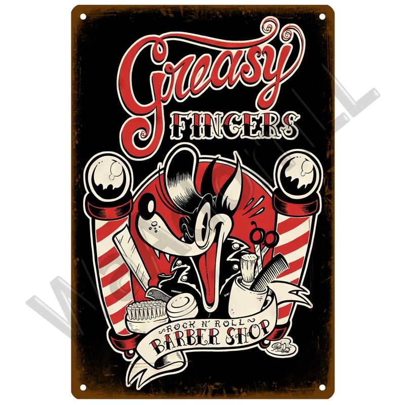 Парикмахерская Ретро Паб Бар украшения жестяная вывеска потертый шик домашний декор доска металлическая вывеска настенный постер винтажный декор искусство винтаж