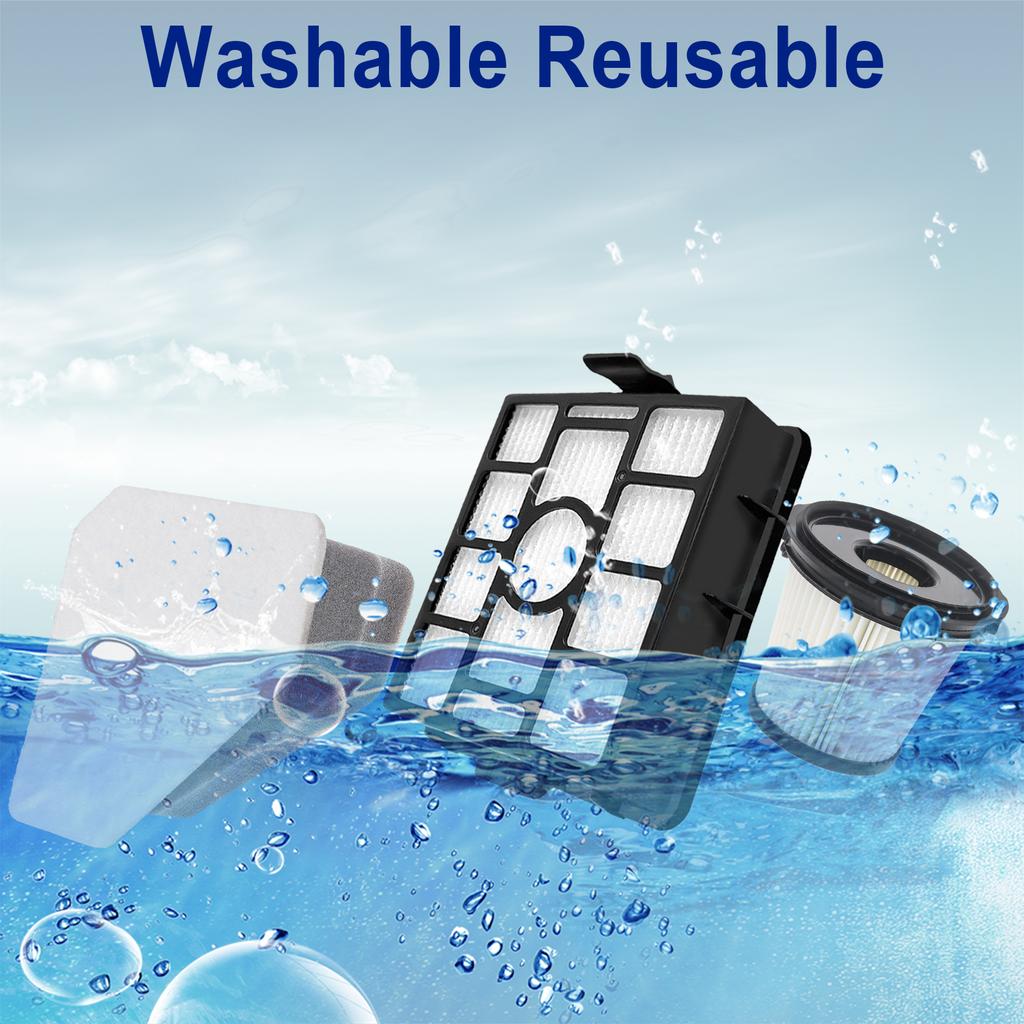 Запасные части подходят для пылесоса BU3521, замена HEPA-фильтра, совместимая с беспроводным пылесосом Clean & Empty BU3523 BU3521