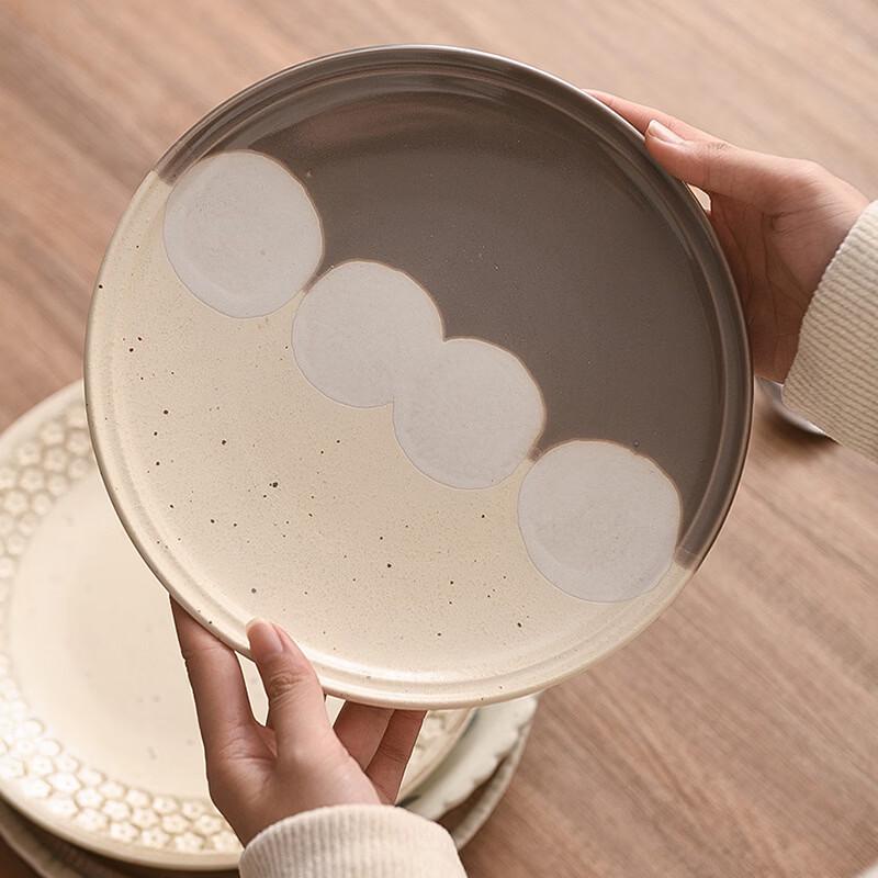 Ru Han Japanese Ceramic Round Dinner Plate