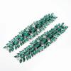 2pcs Close Chain Crystal Rhinestone Chain Sparkly Applique Sparkly Rhinestone Applique  Clothing DIY