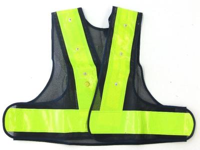 Ichinen Access Beruf SECURITY Safety Supplies LED Short светоотражающий жилет темно-синий x желтый 87428 High Capsules с аккумулятором