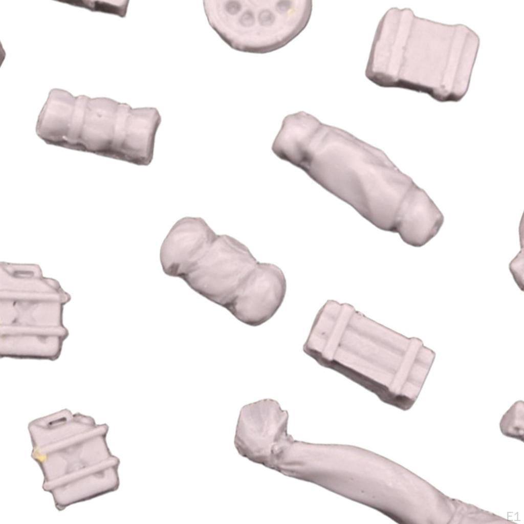 1/72 Scale Terrain Scenery for Tabletop Unpainted Decoration Mini Resin Model Ornaments Collectibles