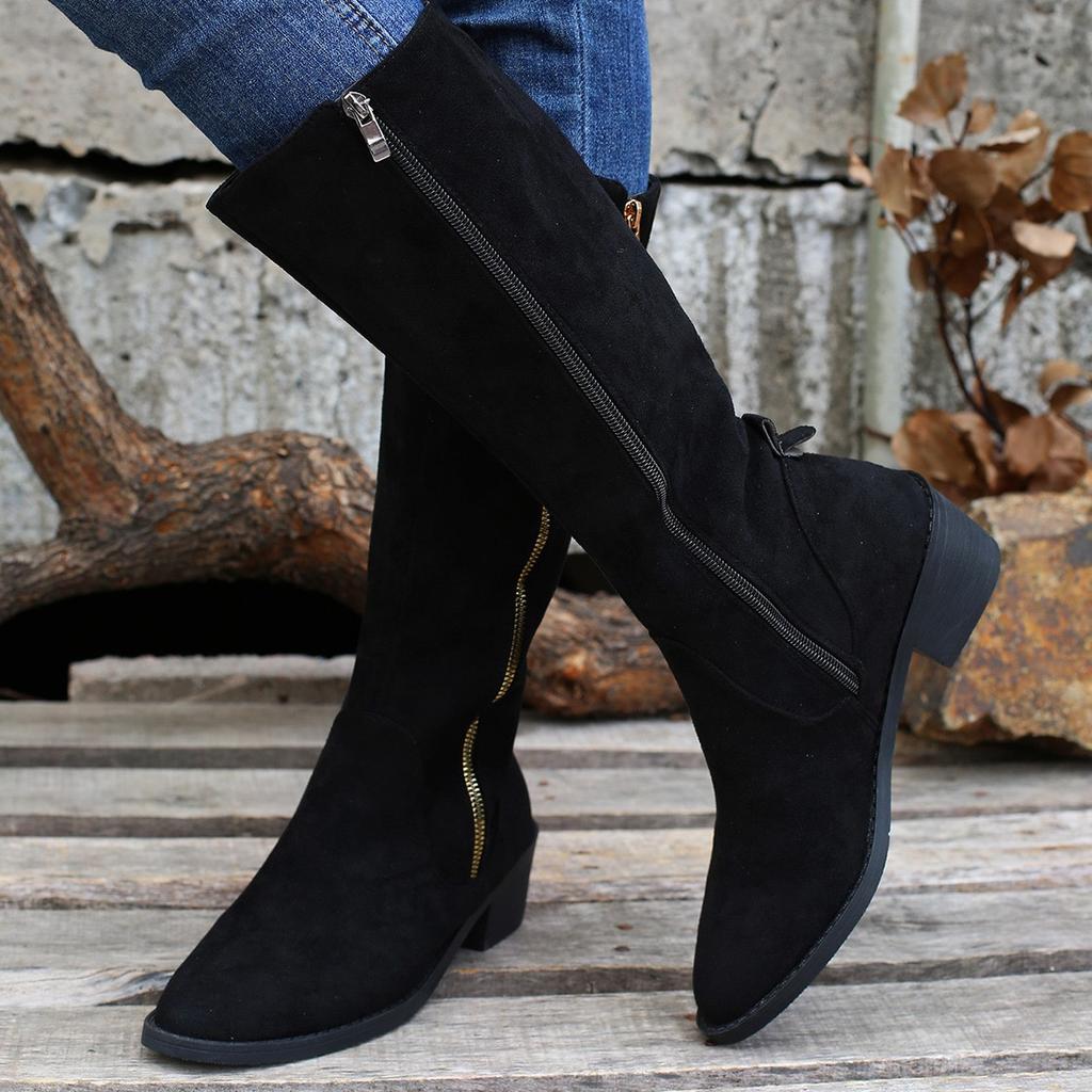 Женские сапоги Knight Boots New Осень/зима Толстые сапоги Martens Plus Size с леопардовым принтом и боковой молнией Женские сапоги