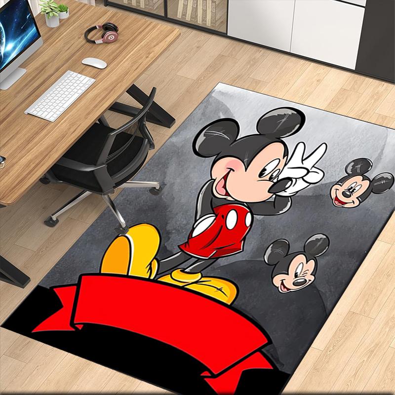 Mickey Printed Carpet, for Office Chair Living Room Bedroom Kitchen Room Decor Gifts.