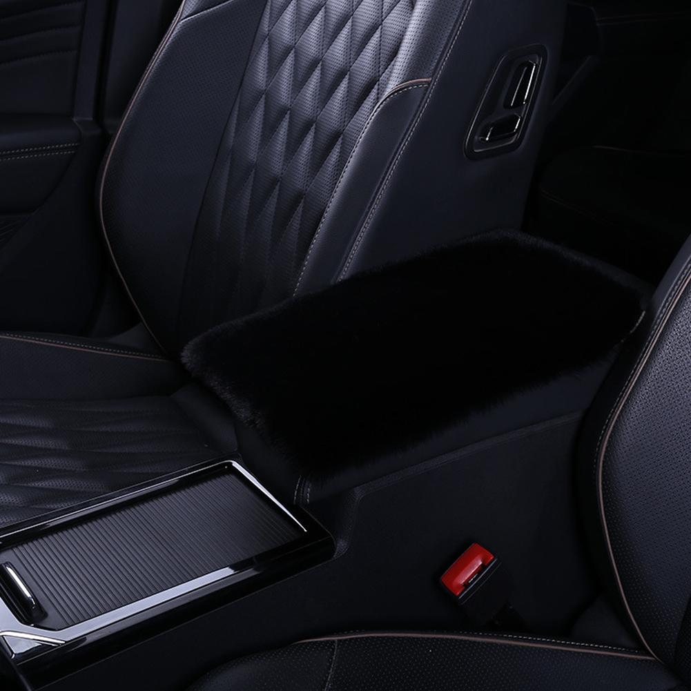 Плюшевый автомобильный подлокотник, подушка, теплая центральная консоль, подлокотник, внутренние накладки, универсальный чехол, уборка, украшение для автомобиля, хранение X6A8