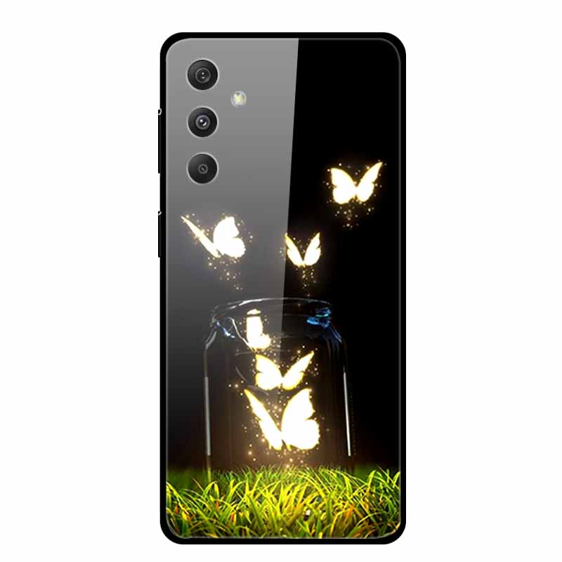 Tempered Glass Case For Samsung Galaxy A55 5G Glass Case Hard Back Cover Soft Bumper For Samsung A55 Case A 55 Phone Cover Coque