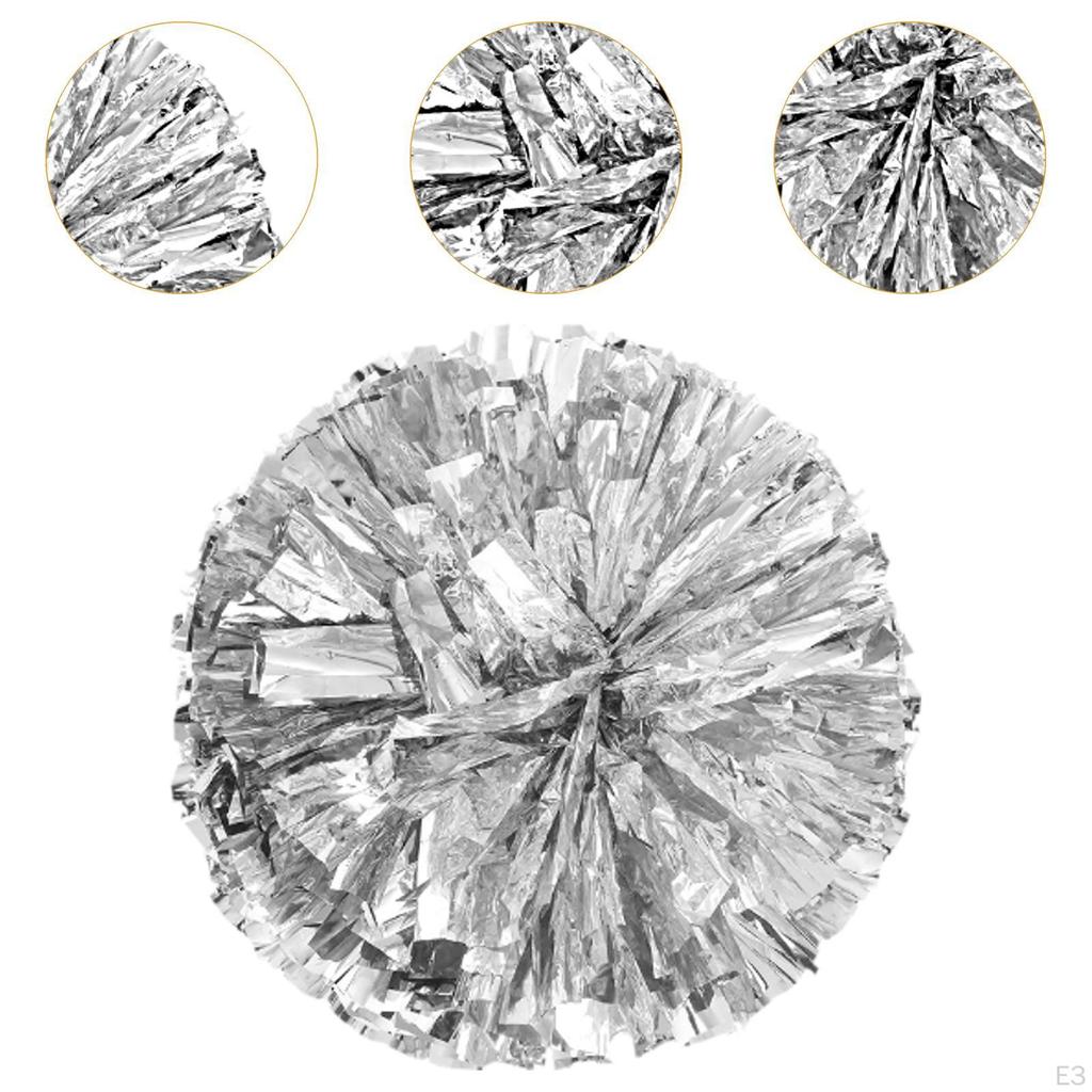 Pompoms Flower Ball with Finger Holes Professional Portable Chee Squad for Dance Sports