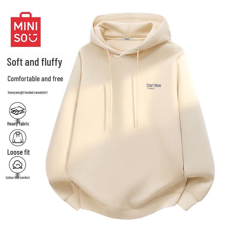 MINISO Men's Heavyweight Hooded Pullover
