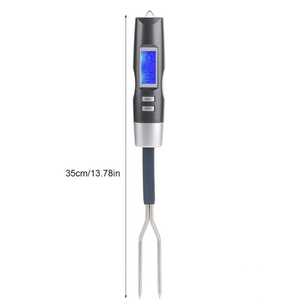 Thermometer Grill Fork, Digital Sound Alarm Stainless Steel ℃/℉ Switch Digital Cooking Fork, for Meat Meat Fork BBQ Fork BBQ