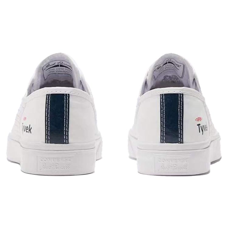 DuPont Tyvek X Converse Jack Purcell Rally White Princess Blue Unisex Sneakers Fiery-Red 170063C