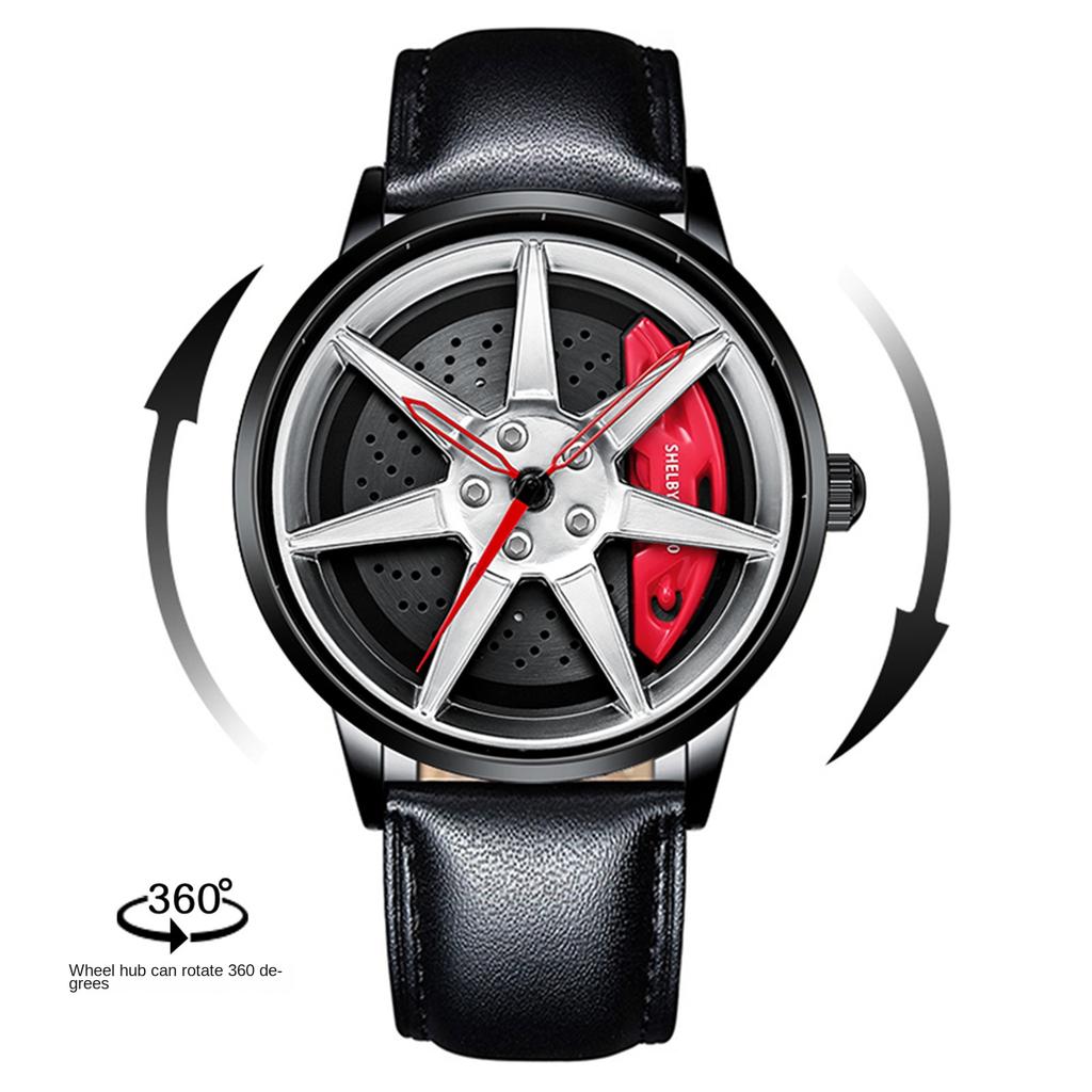SVJ оригинальные часы-ступица с колесом, мужские GT500, вращающийся трехмерный полый циферблат, модификация автомобиля, таблица культурной концепции