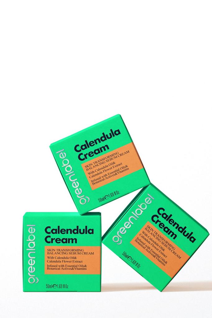 Greenlabel Интенсивный увлажняющий крем для кожи с экстрактом масла календулы, 50 мл.