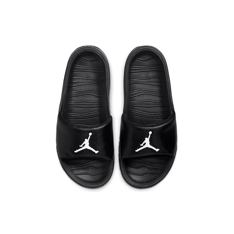 Air Jordan Break Slide Grade School 'Black' (Unisex) Black / White Kids' Home Slippers CD5472 010
