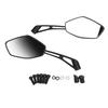 2PCS Motorcycle Rearview Mirror Clear Vision Wide Angle Shockproof Handlebar Side Mirror Universal
