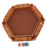 Wooden Board Game Math Box Dice Game Players Shut Family Table Board Dice Game for 1?6 Players