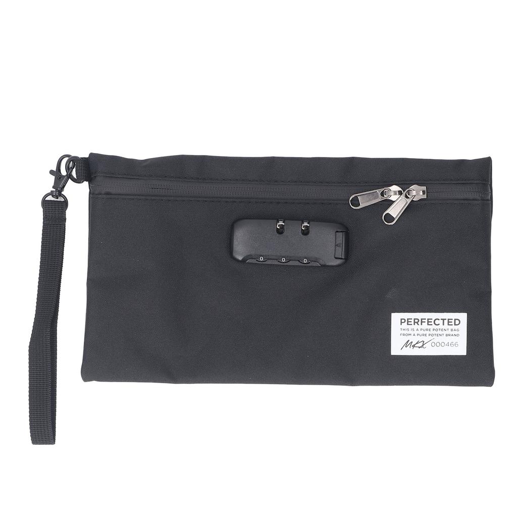 Smell Proof Bags PVC Activated Carbon Odors Absorbing Odorless Storage Pouch Scent Proof Container with Combination Lock