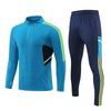 Mens Long Sleeve Soccer Training Kit Winter Match Uniform Performance Sportswear Set Plain Design