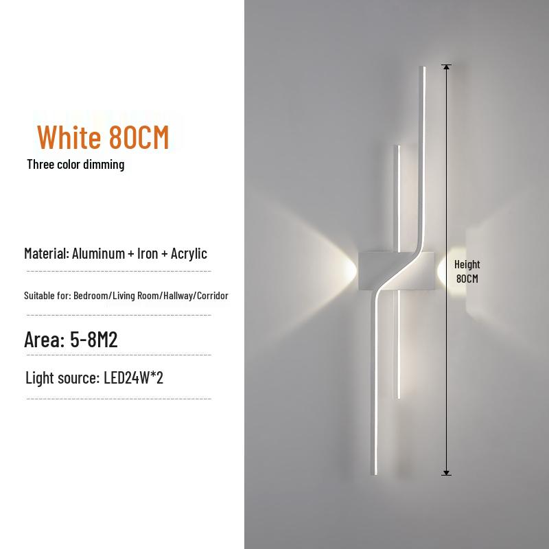 Minimalist Long Strip Light for TV Background, Bedroom, or Staircase Decor