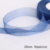 Satin Edge Sheer Organza Ribbon Bow Craft 20mm Chiffon Roll Sewing Fabric Accessorie Gift Wrap