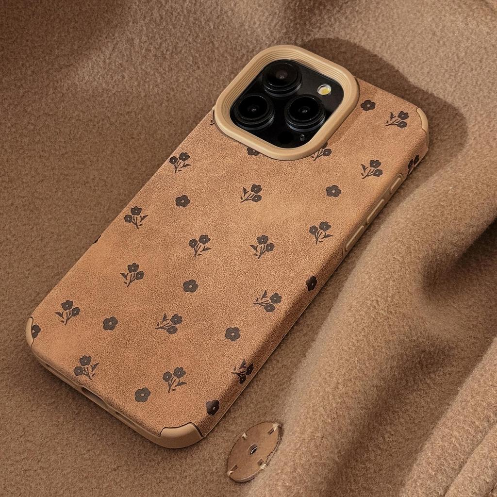 Винтажный французский чехол с крошечными цветами для iPhone 13 iPhone 15 iPhone 16 Pro Max